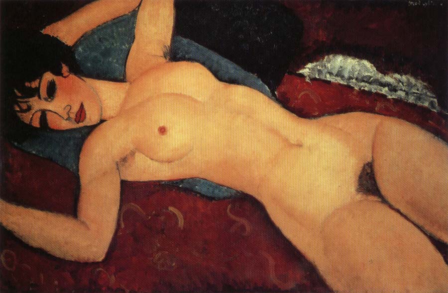 Amedeo Modigliani Nude on a Cushion